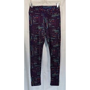 LuLaRoe‎ Leggings One Size Purple Geometric